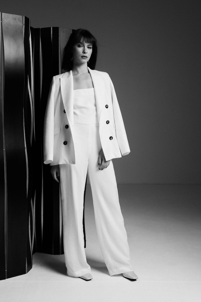 Tailleur Édition Limitée - Velour de soie côtelé