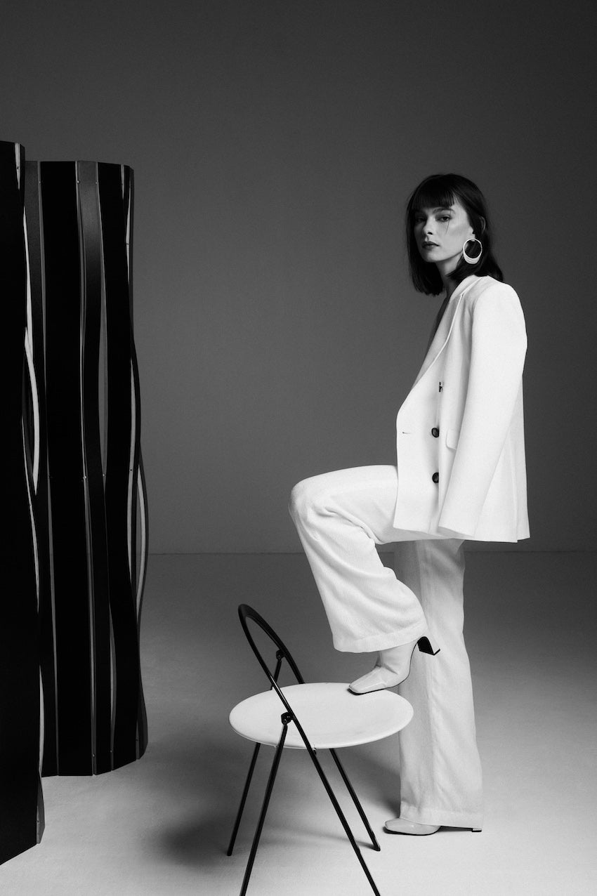 Tailleur Édition Limitée - Velour de soie côtelé