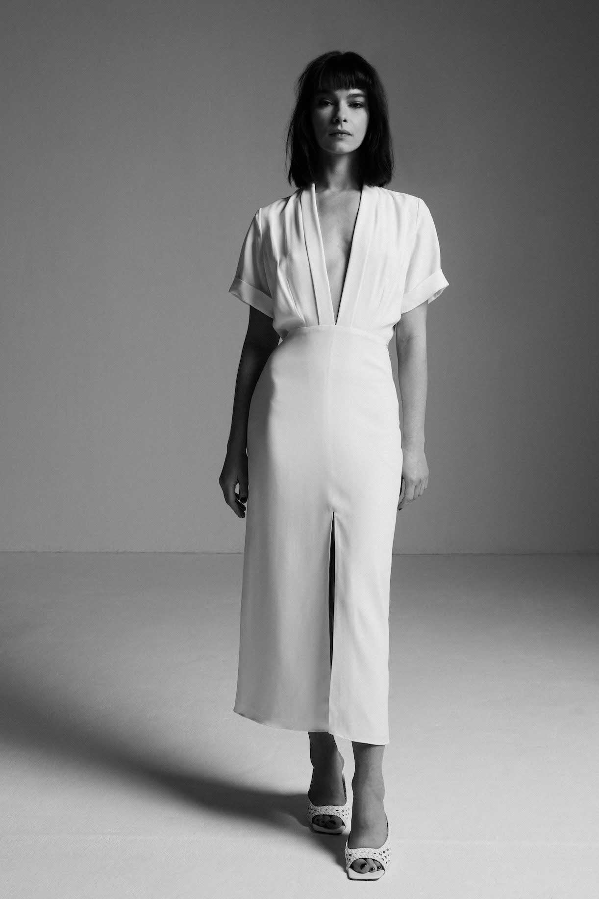 Robe Èze Blanc Robes de mariée courtes The Wedding Explorer Robe Èze Blanc Robes de mariée courtes The Wedding Explorer